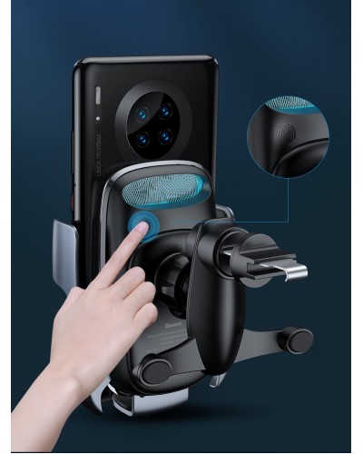 Suport Auto Baseus Milky Way Electric 15W Negru