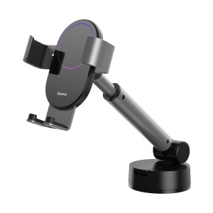 Suport Auto Baseus Simplism Gravity pentru bord sau parbriz - Argintiu