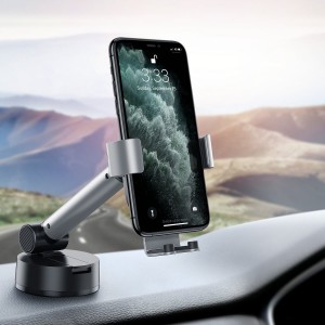 Suport Auto Baseus Simplism Gravity pentru bord sau parbriz - Argintiu