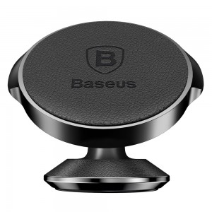 Suport Auto Baseus Small Ears Magnetic Leather pentru bord - Negru