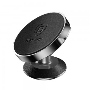 Suport Auto Baseus Small Ears Magnetic Leather pentru bord - Negru