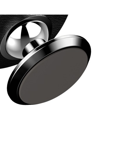Suport Auto Baseus Small Ears Magnetic Leather pentru bord - Negru