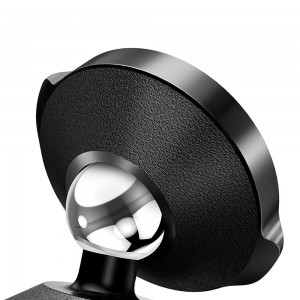 Suport Auto Baseus Small Ears Magnetic Leather pentru bord - Negru