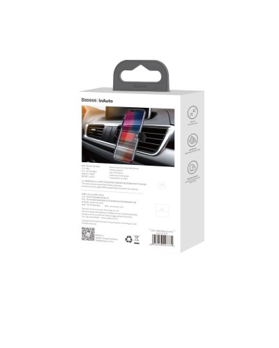 Suport Auto Baseus Steel Cannon Clamp Holder pentru grila de ventilatie - Rosu