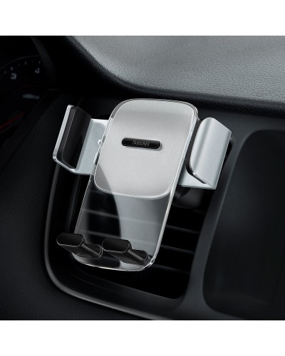 Support Auto Baseus Easy Control Clamp pentru grila de ventilatie - Gri