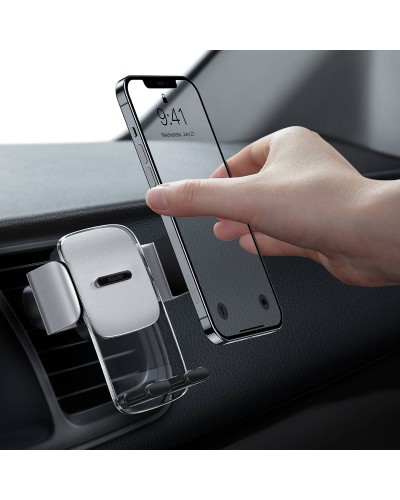 Support Auto Baseus Easy Control Clamp pentru grila de ventilatie - Gri