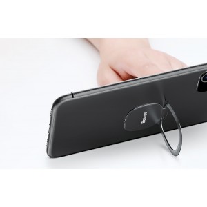 Suport Baseus Invisible Phone Ring Holder cu inel - Argintiu