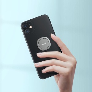 Suport Baseus Invisible Phone Ring Holder cu inel - Argintiu