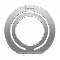 Suport tip inel metalic pentru telefon Baseus Halo Ring Holder - Silver