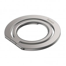Suport tip inel metalic pentru telefon Baseus Halo Ring Holder - Silver
