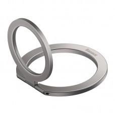 Suport tip inel metalic pentru telefon Baseus Halo Ring Holder - Silver