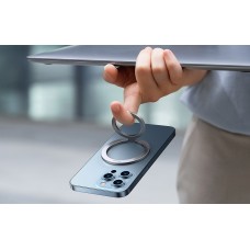 Suport tip inel metalic pentru telefon Baseus Halo Ring Holder - Silver