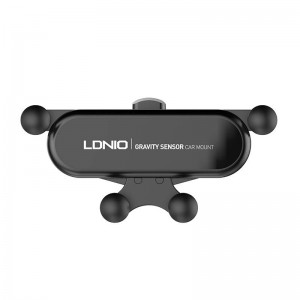 Suport Auto LDNIO MG03 Car Gravity Holder pentru grila de ventilatie - Negru