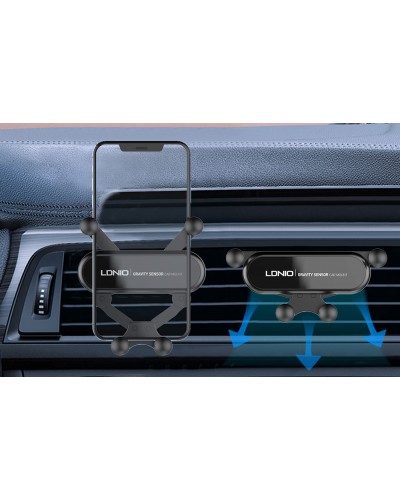 Suport Auto LDNIO MG03 Car Gravity Holder pentru grila de ventilatie - Negru