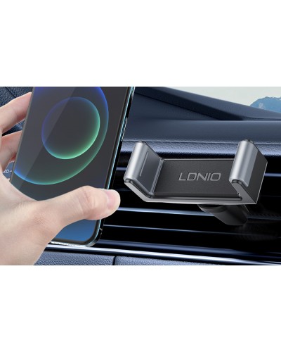 Suport Auto LDNIO MG04 Car Phone Clip Holder pentru grila de ventilatie - Negru