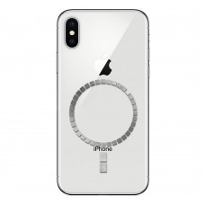 Inel Adaptor MagSafe - Set 36 Magneți Individuali pentru Telefon - Bandă 3M - Argintiu