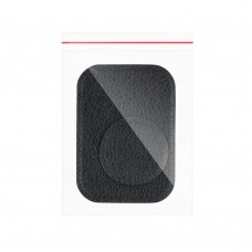 Plăcuță Metalică Magnetică Telefon - Finisaj Piele PU - Set 2 buc cu Bandă 3M - Negru