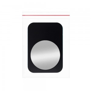 Plăcuță Metalică Magnetică pentru Telefon - Set 2 buc cu Bandă 3M - Negru