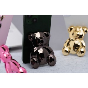 Suport de telefon cu banda adeziva BEAR Stand - Black