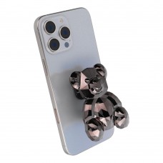Suport de telefon cu banda adeziva BEAR Stand - Black