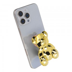 Suport de telefon cu banda adeziva BEAR Stand - Gold