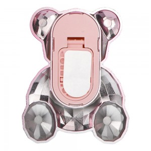 Suport de telefon cu banda adeziva BEAR Stand - Pink