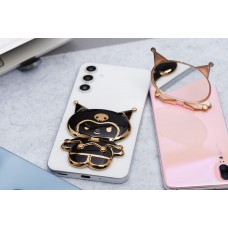 Suport de telefon cu banda adeziva DOLL  Stand - Black
