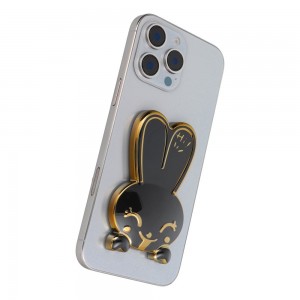 Suport de telefon cu banda adeziva RABBIT Stand - Black