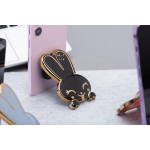 Suport de telefon cu banda adeziva RABBIT Stand - Black