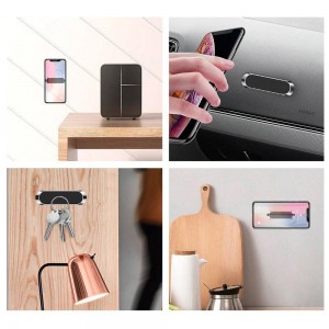 Suport Telefon Wozinsky WMH-01 Magnetic Holder cu banda adeziva - Negru