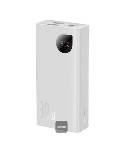 Baterie Externa BASEUS Adaman2 Digital Display Fast Charge Power Bank 10000mAh 30W - Alb