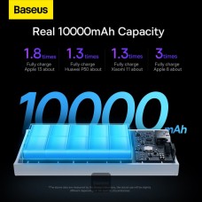 Baterie Externa BASEUS Adaman2 Digital Display Fast Charge Power Bank 10000mAh 30W - Alb