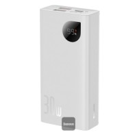 Baterie Externa BASEUS Adaman2 Digital Display Fast Charge Power Bank 20000mAh 30W - Alb