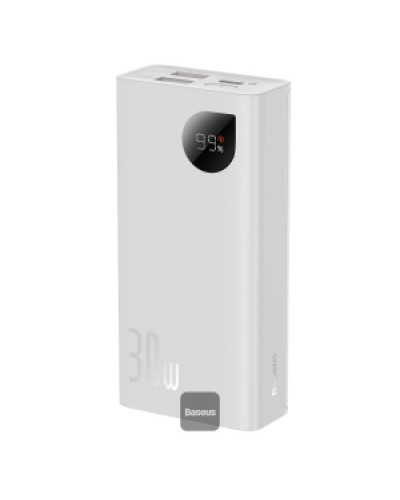 Baterie Externa BASEUS Adaman2 Digital Display Fast Charge Power Bank 20000mAh 30W - Alb