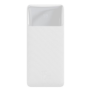 Baterie Externa BASEUS Bipow Digital Display Power Bank 10000mAh 15W - Alb