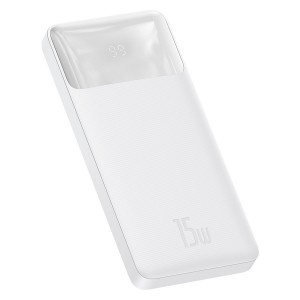 Baterie Externa BASEUS Bipow Digital Display Power Bank 10000mAh 15W - Alb