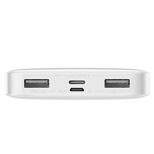 Baterie Externa BASEUS Bipow Digital Display Power Bank 10000mAh 15W - Alb