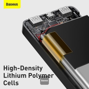 Baterie Externa BASEUS Bipow Digital Display Power Bank 10000mAh 15W - Negru