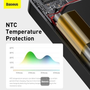 Baterie Externa BASEUS Bipow Digital Display Power Bank 10000mAh 15W - Negru
