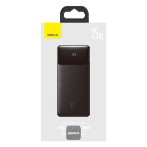 Baterie Externa BASEUS Bipow Digital Display Power Bank 10000mAh 15W - Negru