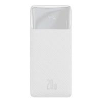 Baterie Externa BASEUS Bipow Digital Display Power Bank 10000mAh 20W - Alb