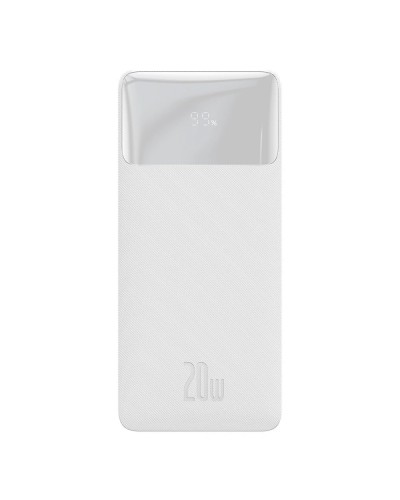 Baterie Externa BASEUS Bipow Digital Display Power Bank 10000mAh 20W - Alb