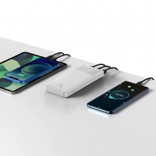 Baterie Externa BASEUS Bipow Digital Display Power Bank 10000mAh 20W - Alb