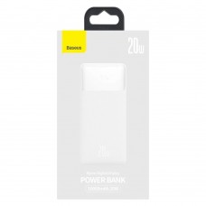 Baterie Externa BASEUS Bipow Digital Display Power Bank 10000mAh 20W - Alb