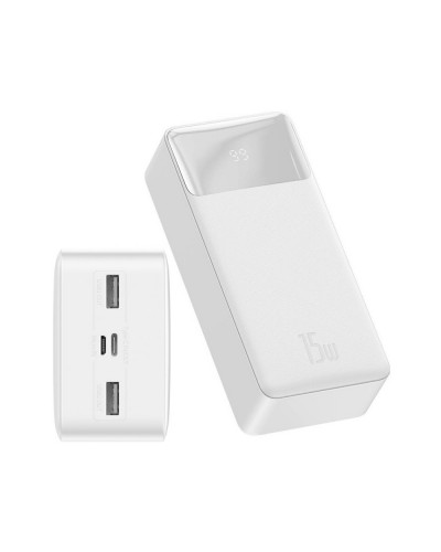 Baterie Externa BASEUS Bipow Digital Display Power Bank 30000mAh 15W - Alb Baterie Externa BASEUS Bipow Digital Display Power Bank 30000mAh 15W - Alb