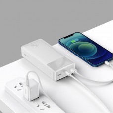 Baterie Externa BASEUS Bipow Digital Display Power Bank 30000mAh 15W - Alb