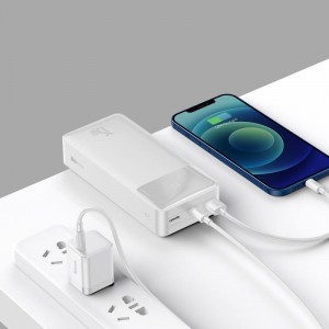 Baterie Externa BASEUS Bipow Digital Display Power Bank 30000mAh 15W - Alb