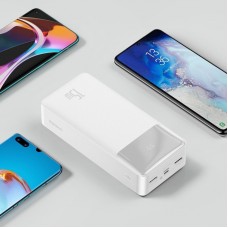 Baterie Externa BASEUS Bipow Digital Display Power Bank 30000mAh 15W - Alb