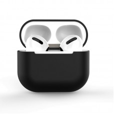 Husă AirPods 1 / 2 din Silicon TPU Anti-Șoc, Compatibilă Încărcare Wireless - Negru