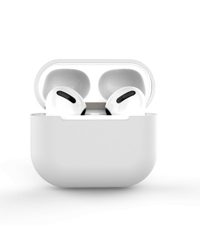 Husă AirPods 3 din Silicon TPU Anti-Șoc, Compatibilă Încărcare Wireless - Alb